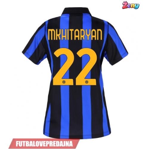 Lacne Ženy Futbalové dres Inter Milan Henrikh Mkhitaryan #22 2026-27 Krátky Rukáv - Domáci